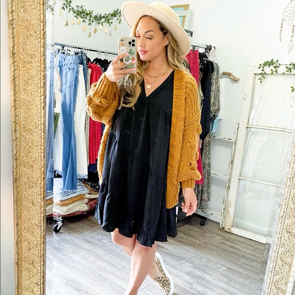 Black Babydoll Dress - Picture 5 of 8